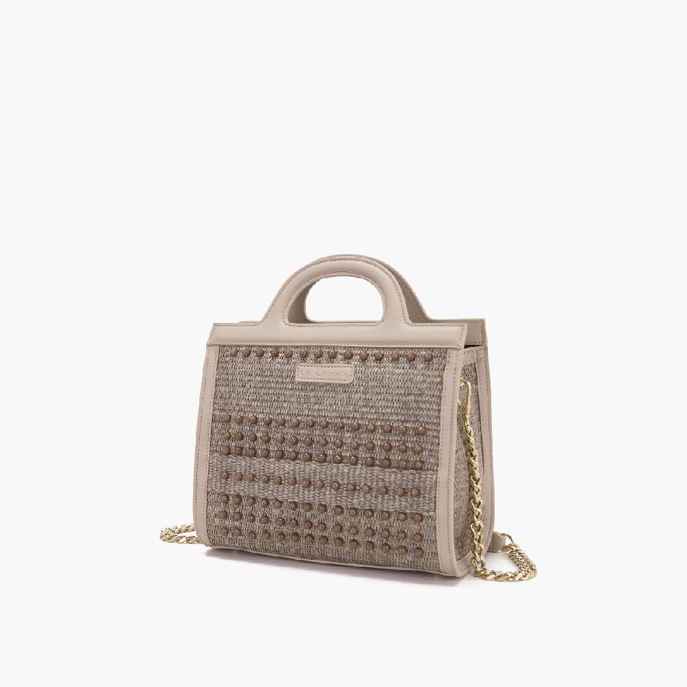 La Carrie BORSA SHOPPING MALIBU IVORY Negozio