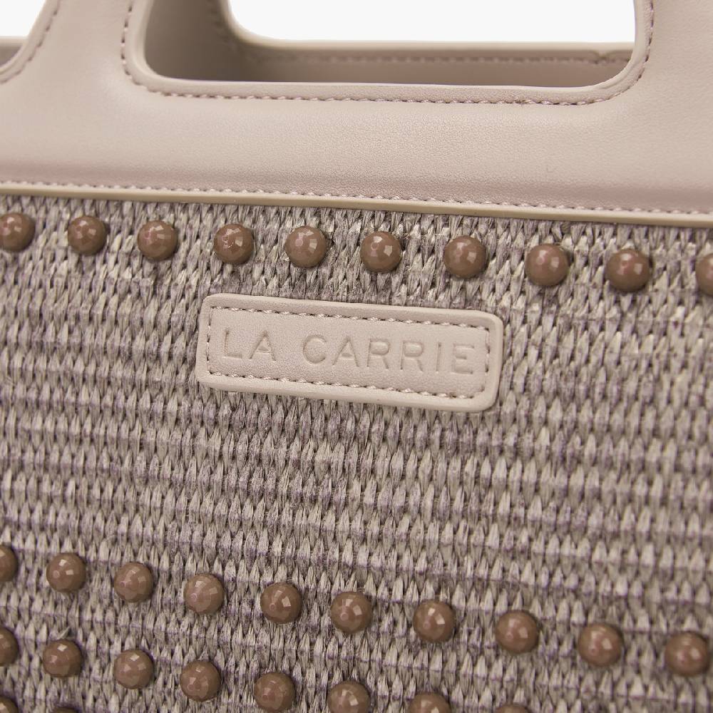 La Carrie BORSA SHOPPING MALIBU IVORY Negozio