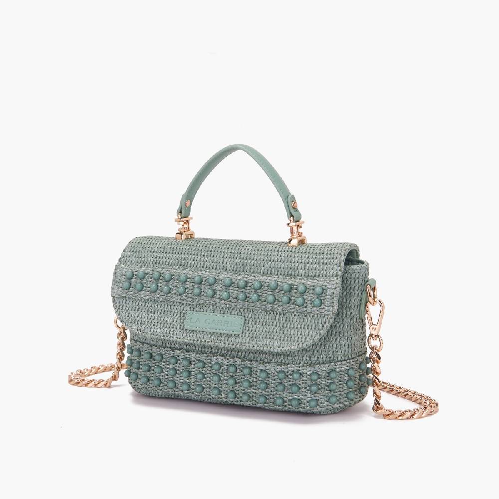 La Carrie BORSA A MANO MALIBU GREEN Italy
