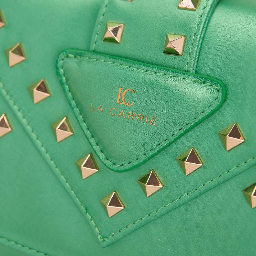 La Carrie BORSA A MANO THUNDER GREEN Prezzo di fabbrica