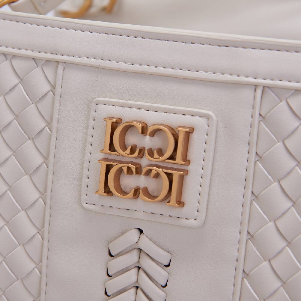La Carrie BORSA SHOPPING PATAGONIA IVORY Consegna Veloce