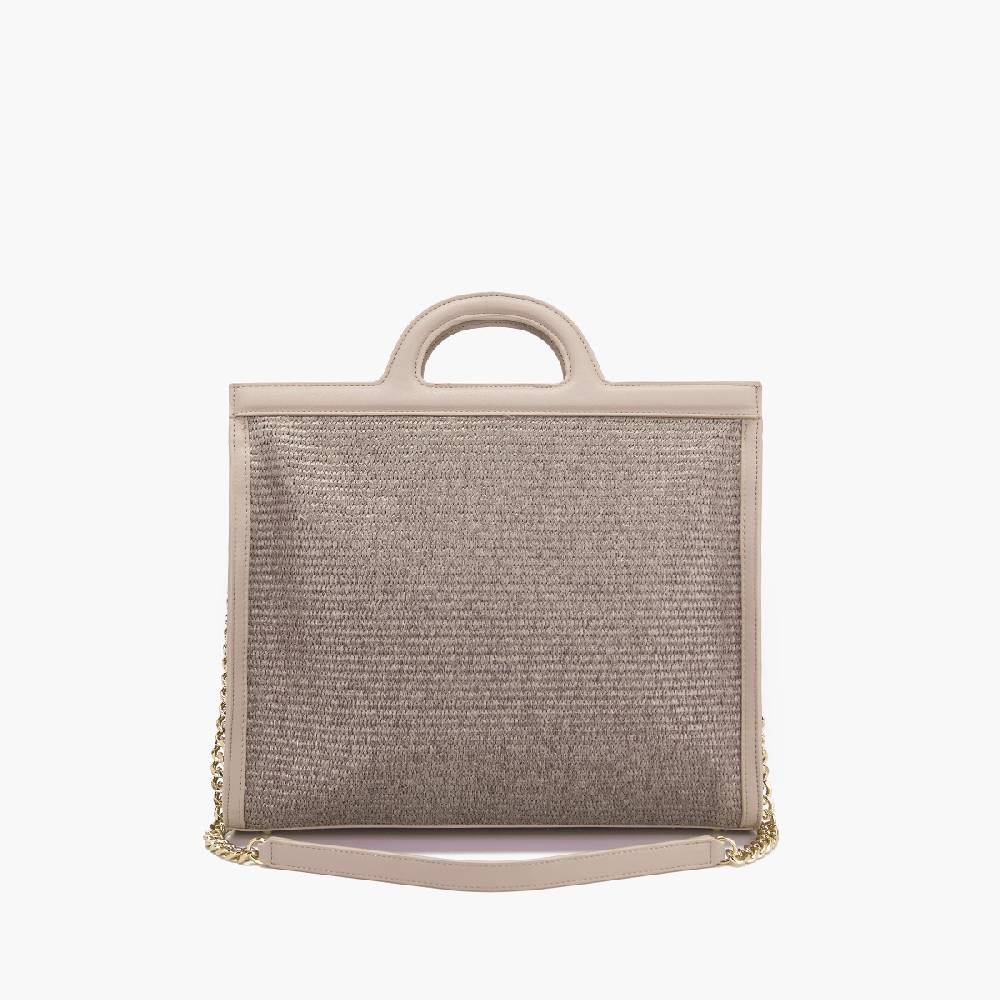 La Carrie BORSA SHOPPING MALIBU IVORY Fino Al -60%