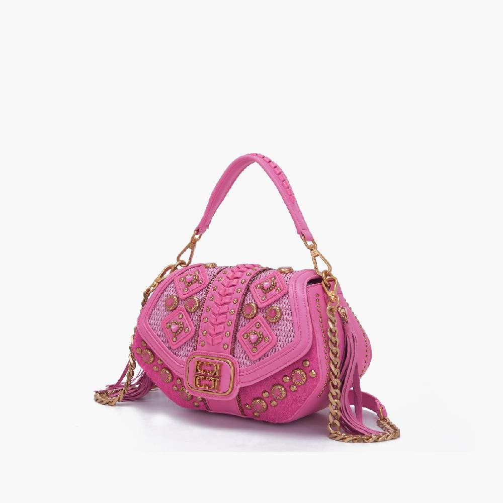 La Carrie BORSA A MANO FICUS FUXIA Sconto