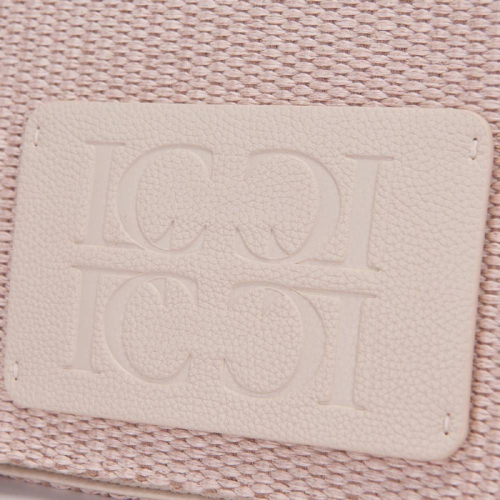 La Carrie BORSA SHOPPING CARPET RIDE IVORY Nuova