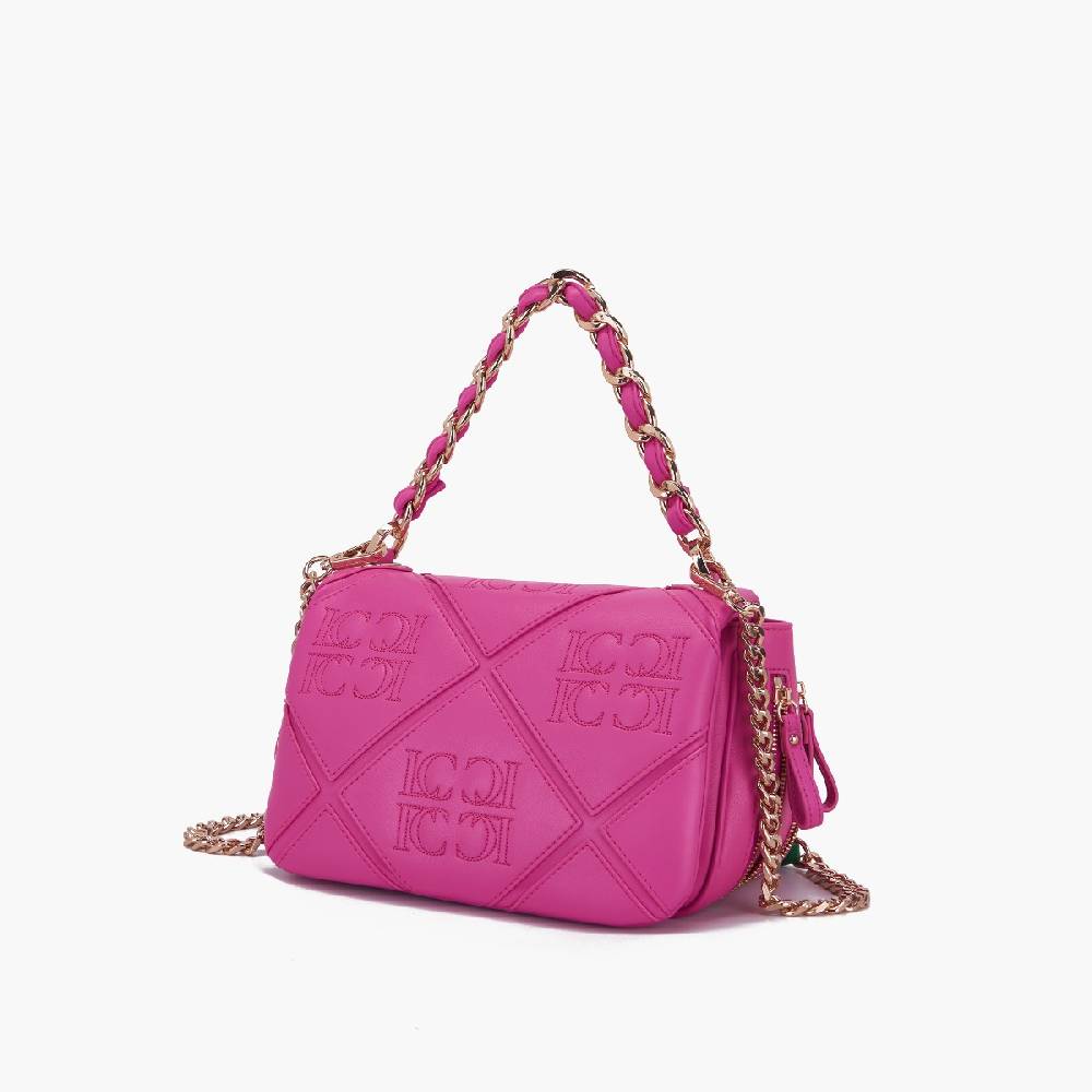 La Carrie BORSA A SPALLA PICHT FUXIA In Linea