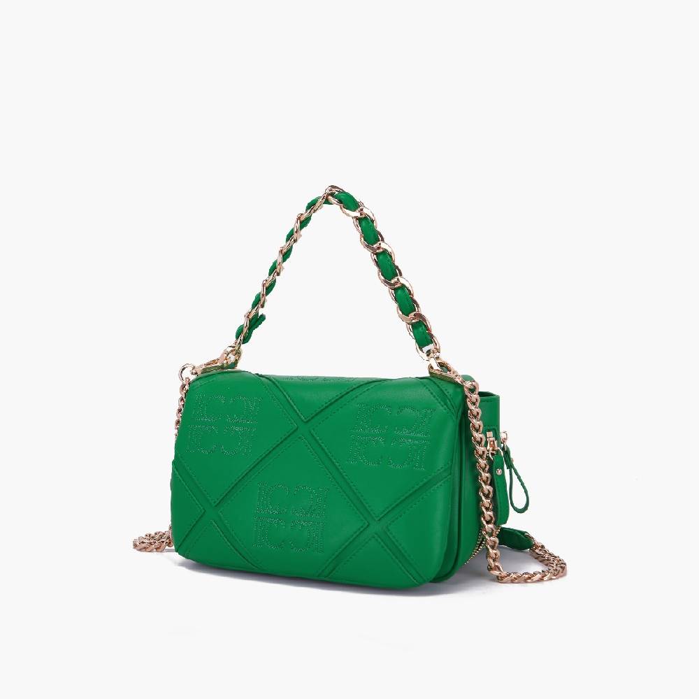 La Carrie BORSA A SPALLA PICHT DARK GREEN Nuovo