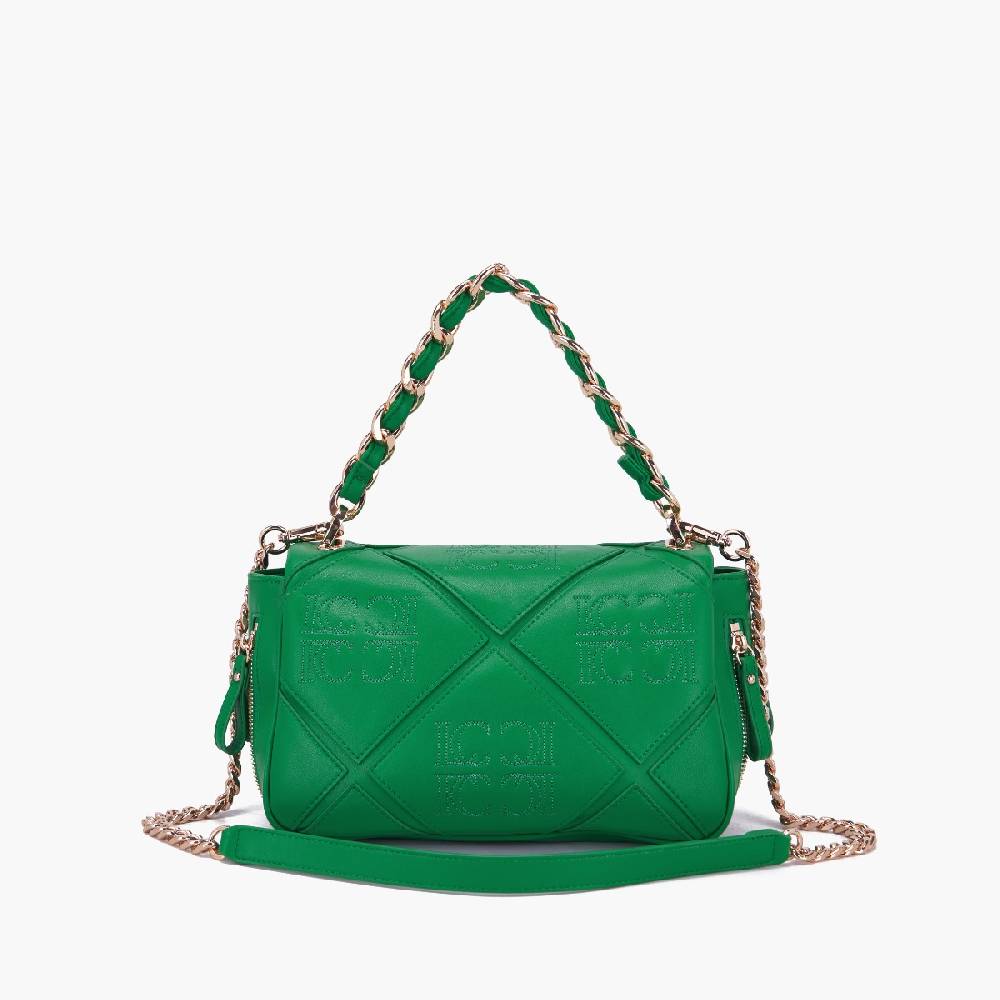 La Carrie BORSA A SPALLA PICHT DARK GREEN Nuovo