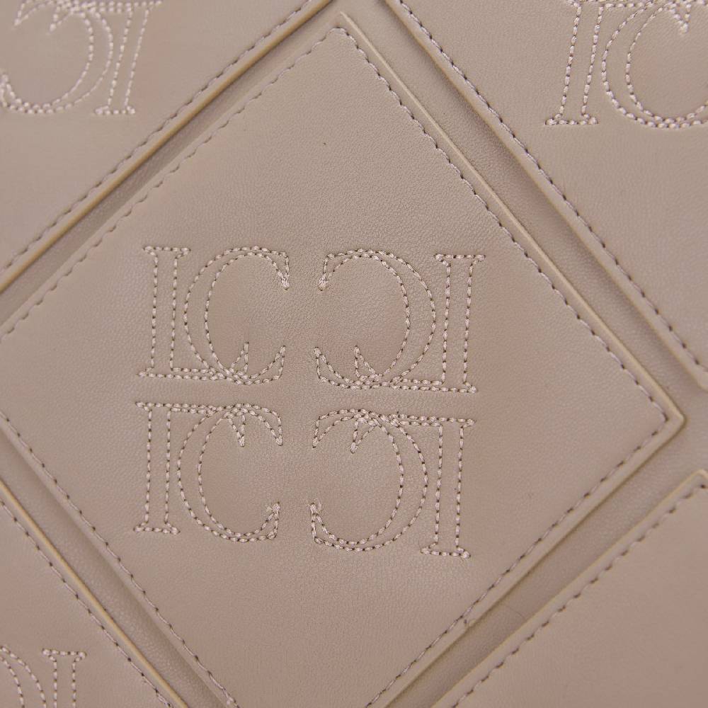 La Carrie BORSA SHOPPING PICHT TAUPE Qualità