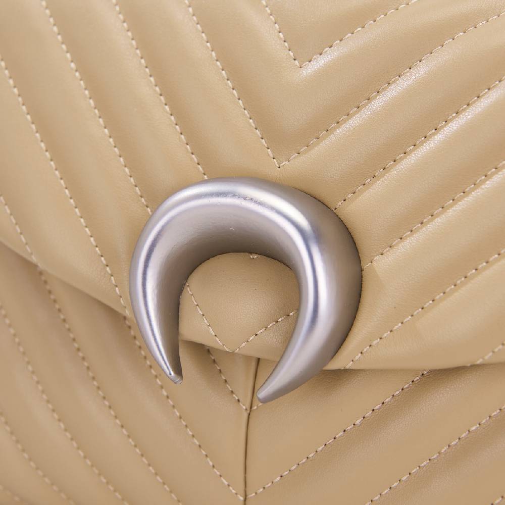 La Carrie BORSA A SPALLA MOONLIGHT TAUPE Qualità