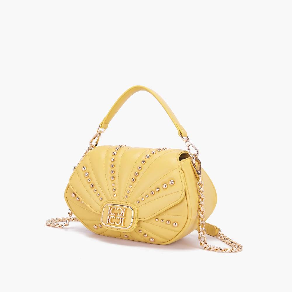 La Carrie BORSA A MANO OYSTER YELLOW Acquista Ora