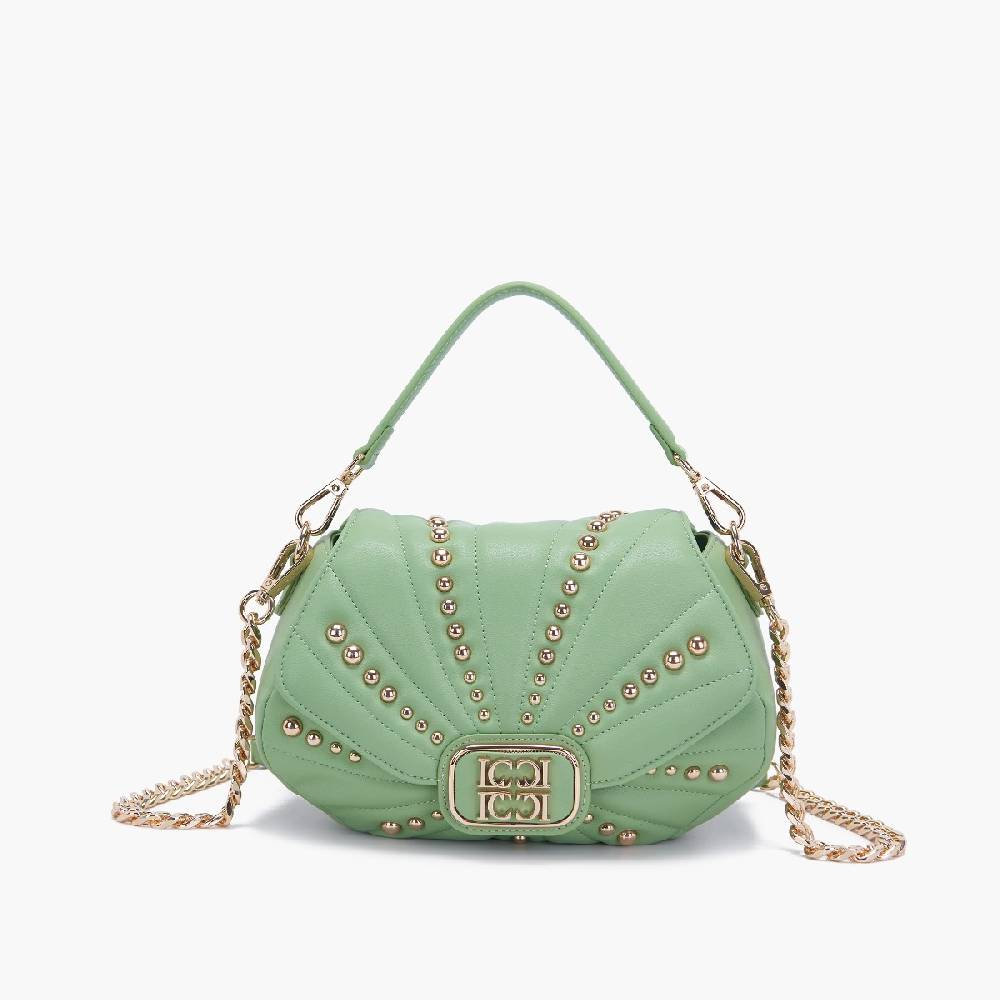 La Carrie BORSA A MANO OYSTER PISTACCHIO Consegna Veloce