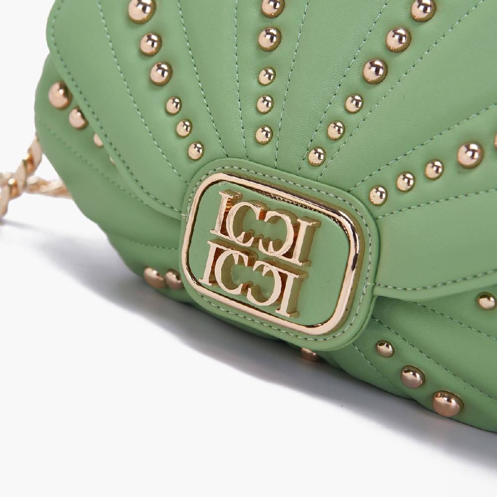 La Carrie BORSA A MANO OYSTER PISTACCHIO Consegna Veloce