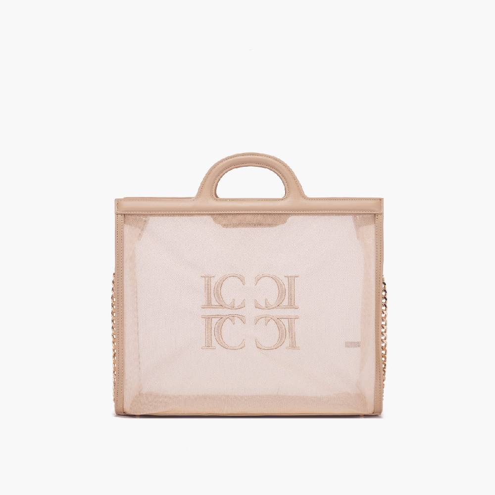 La Carrie BORSA SHOPPING MALIBU BEIGE Outlet