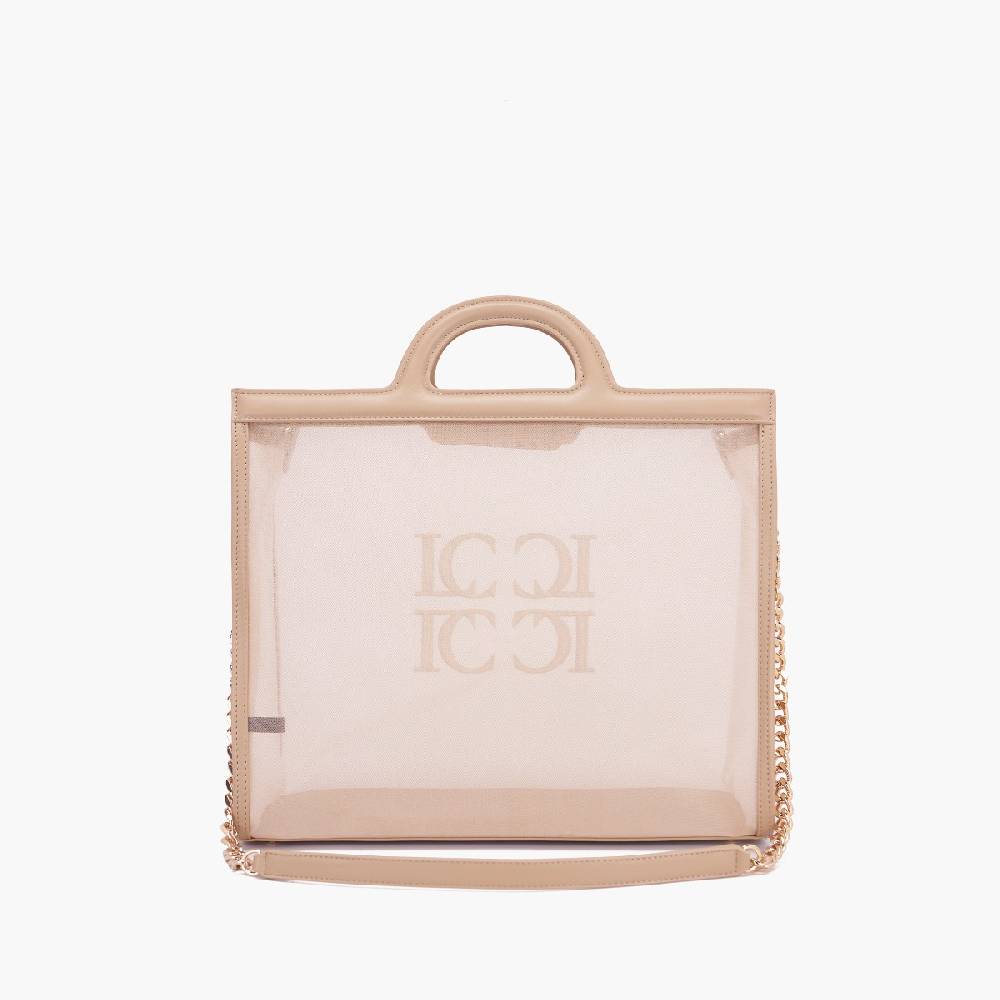 La Carrie BORSA SHOPPING MALIBU BEIGE Outlet