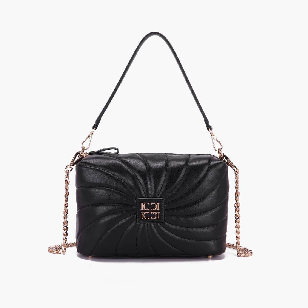 La Carrie BORSA A SPALLA OYSTER NERA Vendite Flash