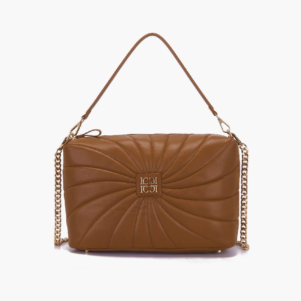 La Carrie BORSA A SPALLA OYSTER CUOIO