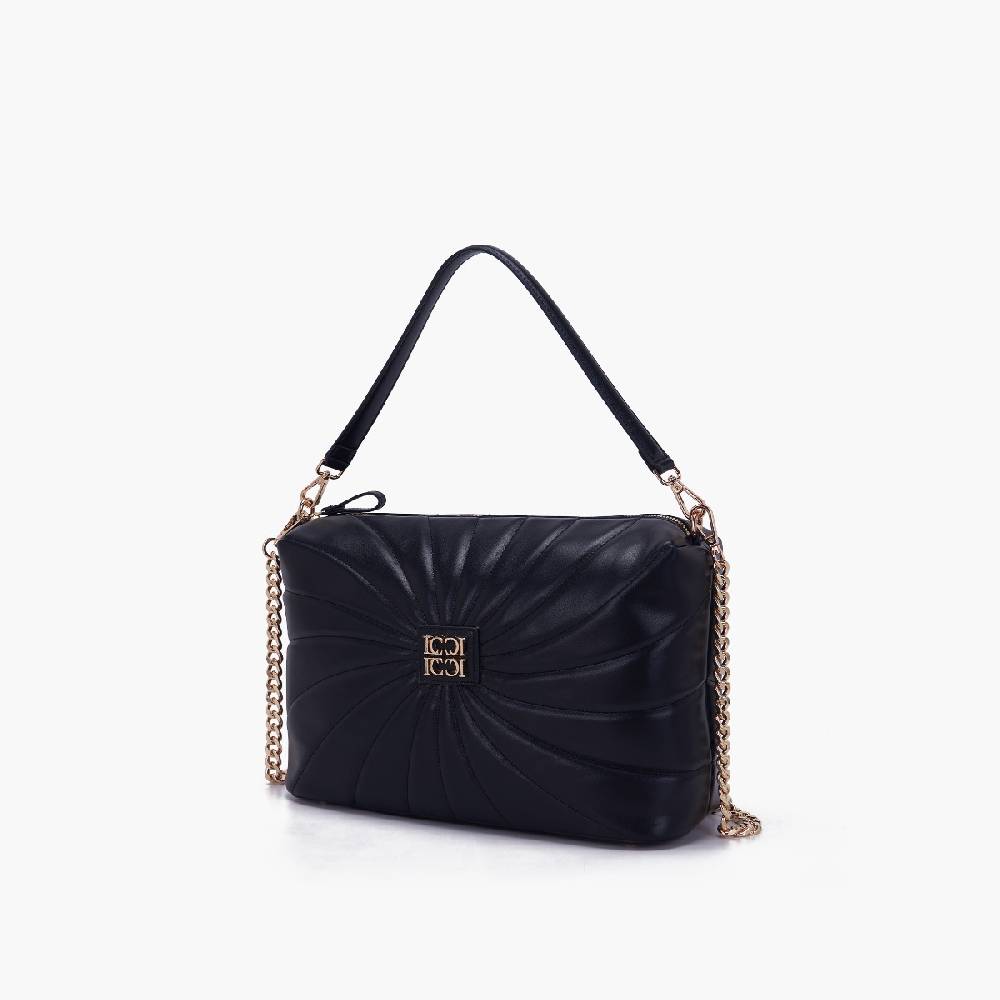 La Carrie BORSA A SPALLA OYSTER NERA Nuova