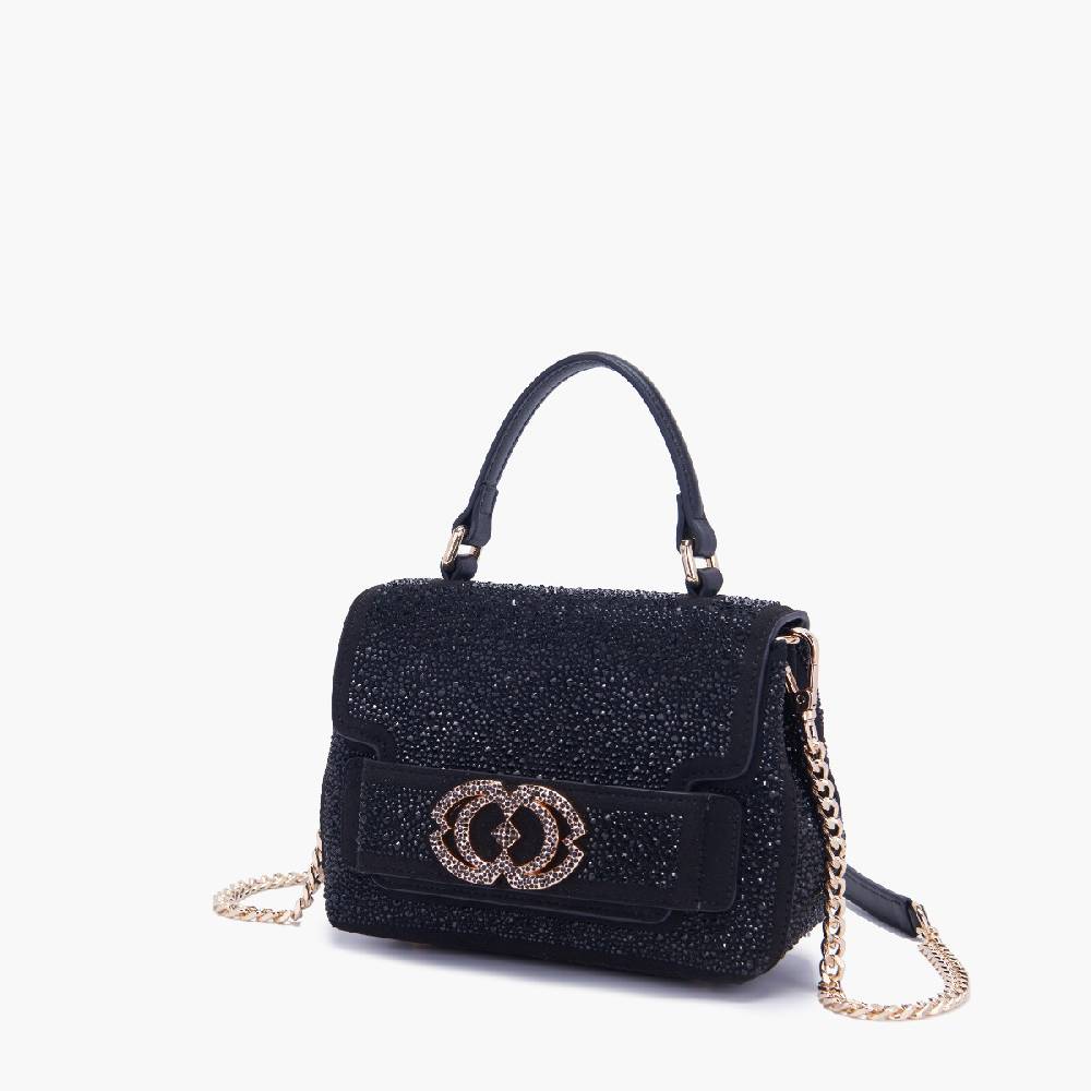 La Carrie BORSA A MANO LOGO NERA Shopping Online