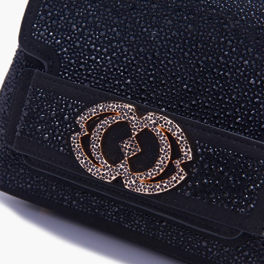 La Carrie BORSA A MANO LOGO NERA Shopping Online