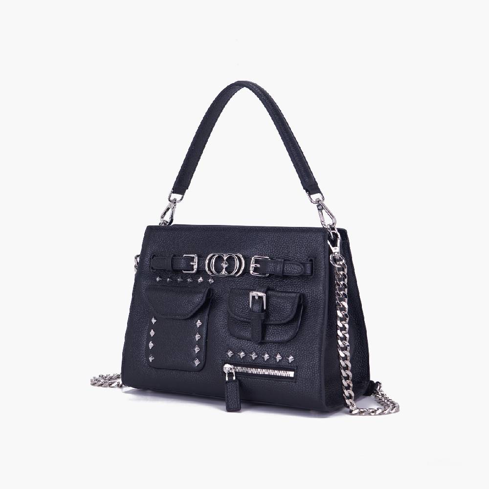 La Carrie BORSA SHOPPING ROCK NERA Affare Del Giorno