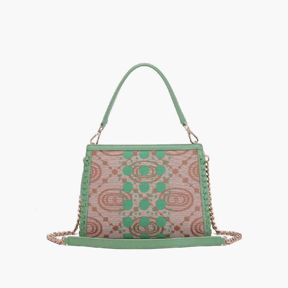 La Carrie BORSA SHOPPING MONOGRAM PISTACCHIO Sottocosto