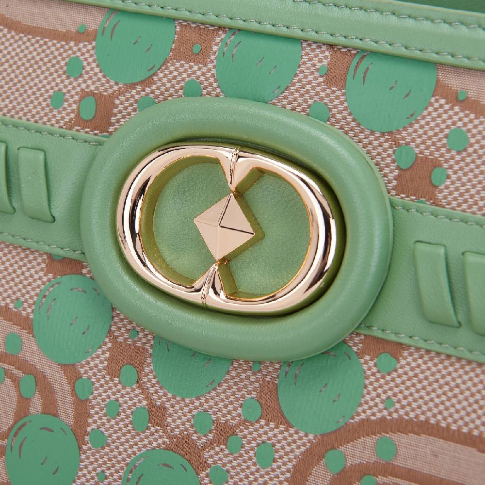 La Carrie BORSA SHOPPING MONOGRAM PISTACCHIO Sottocosto