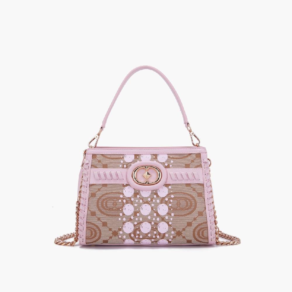 La Carrie BORSA SHOPPING MONOGRAM ROSA Convenienza