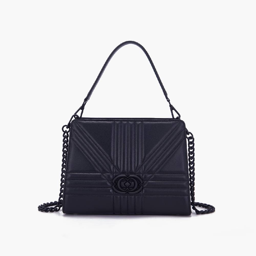 La Carrie BORSA SHOPPING GRATE NERA Presa