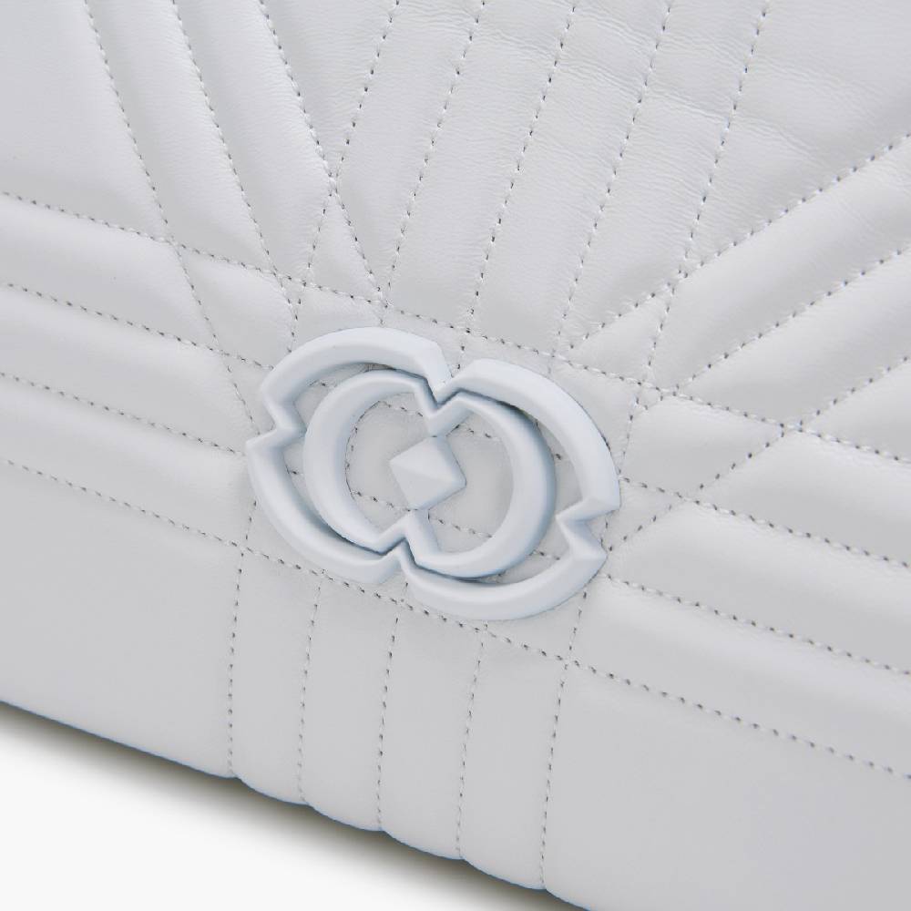 La Carrie BORSA SHOPPING GRATE BIANCA Sconto