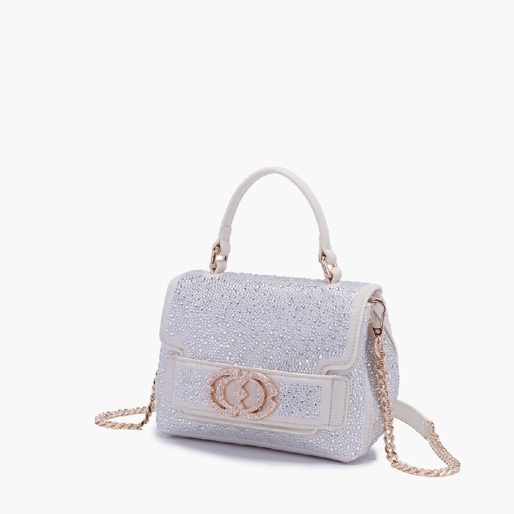 La Carrie BORSA A MANO LOGO IVORY In Vendita