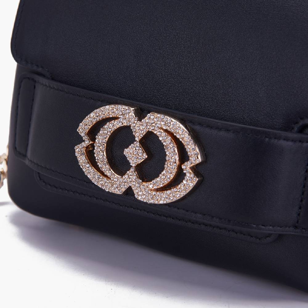 La Carrie BORSA A MANO LOGO nera Saldi