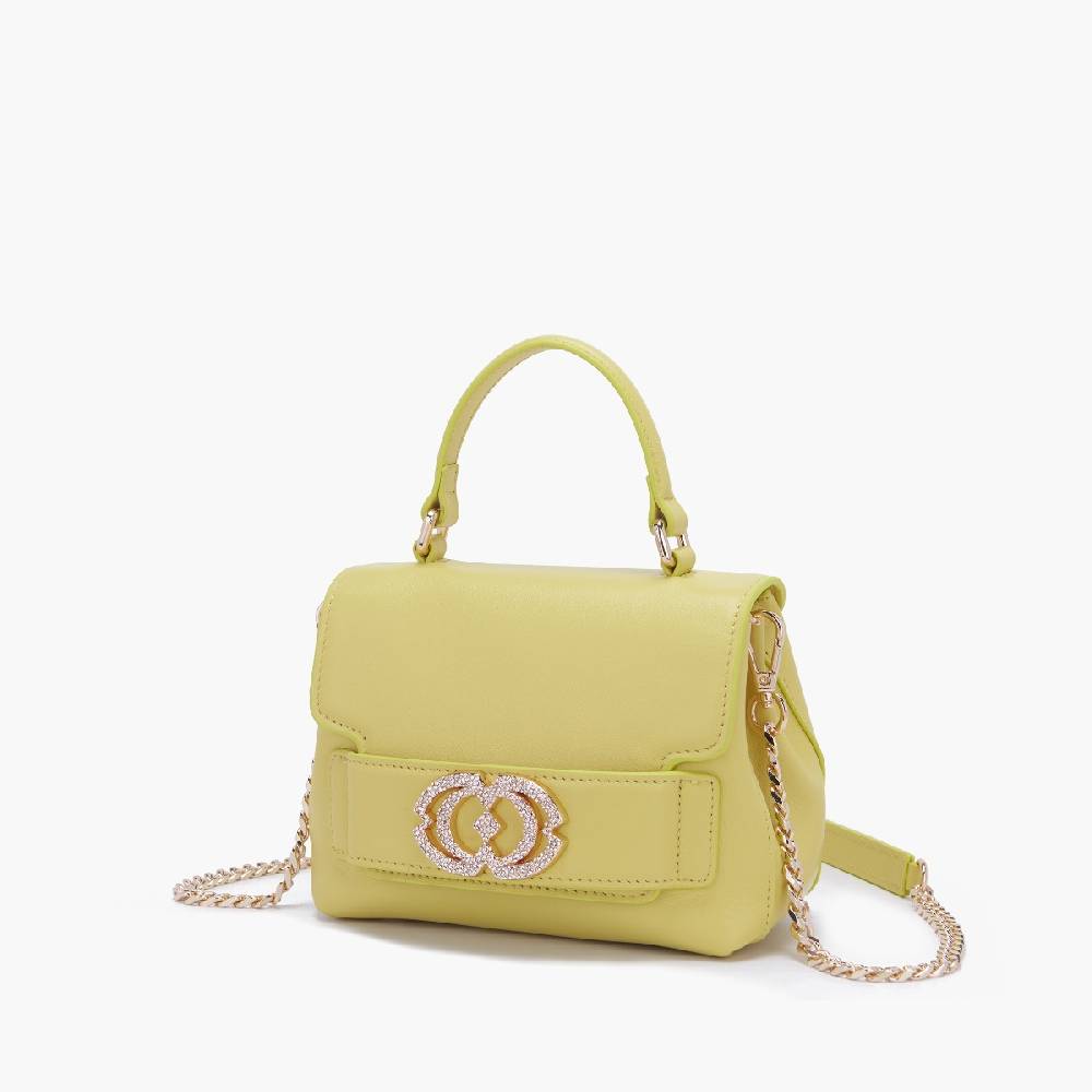 La Carrie BORSA A MANO LOGO GIALLA Offerte