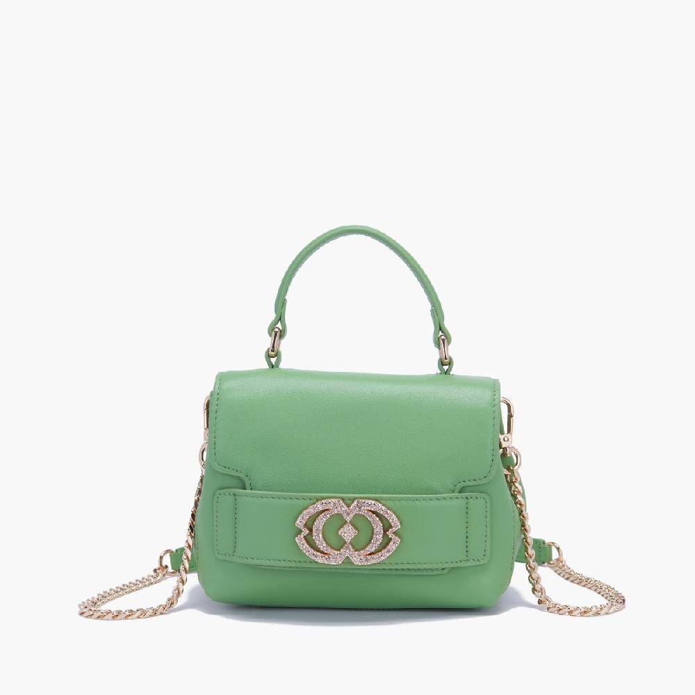 La Carrie BORSA A MANO LOGO PISTACCHIO Hotsell