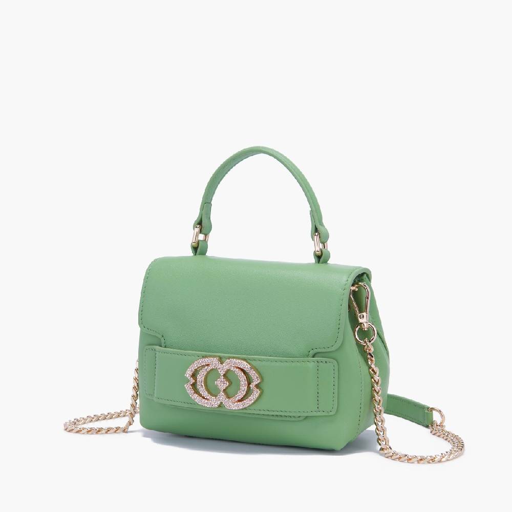 La Carrie BORSA A MANO LOGO PISTACCHIO Hotsell