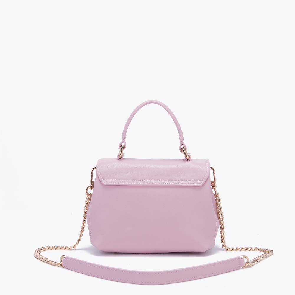 La Carrie BORSA A MANO LOGO ROSA Vendita Calda