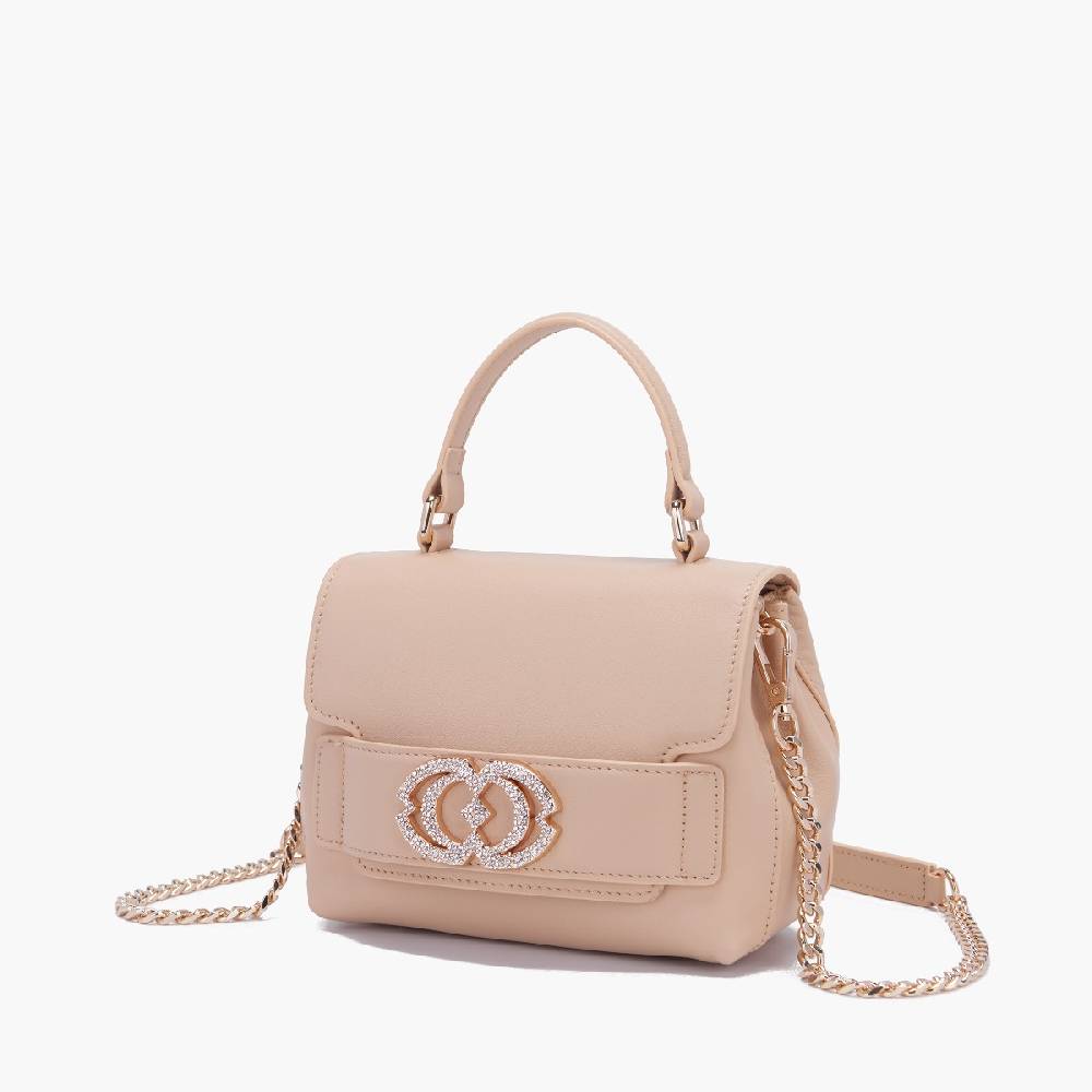 La Carrie BORSA A MANO LOGO CAPPUCCINO Vendita Economica