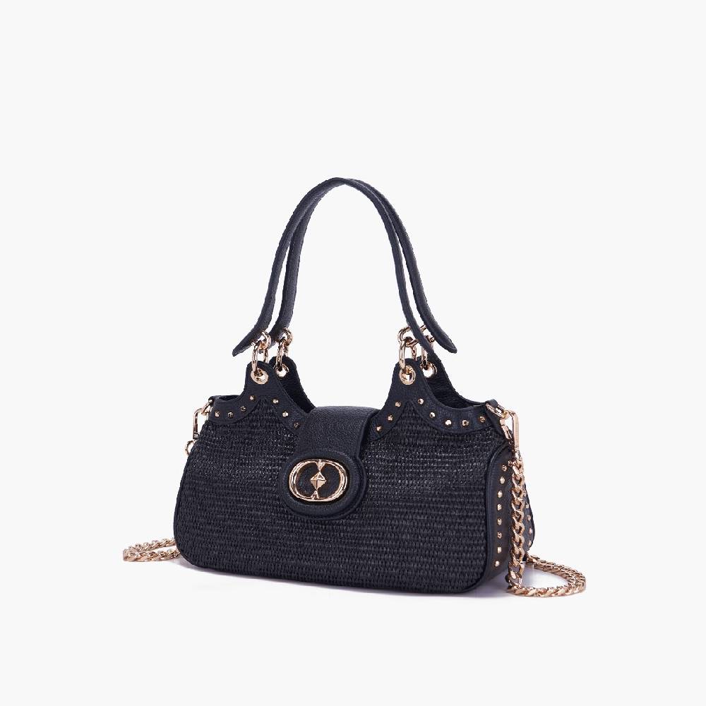 La Carrie BORSA A MANO ROMANTIC NERA Saldi Di Fabbrica