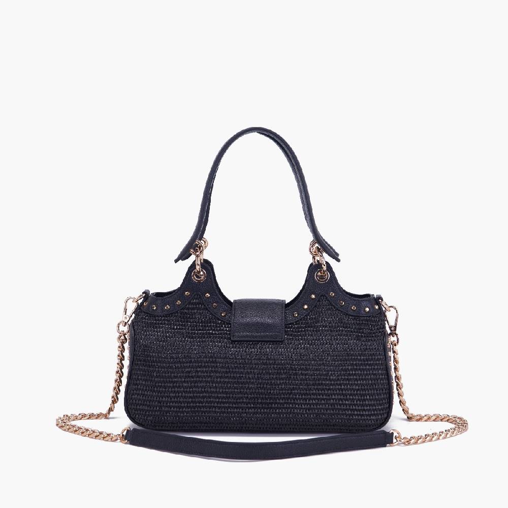 La Carrie BORSA A MANO ROMANTIC NERA Saldi Di Fabbrica