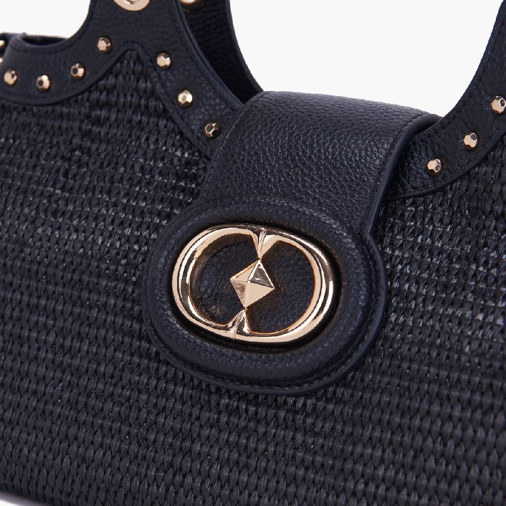 La Carrie BORSA A MANO ROMANTIC NERA Saldi Di Fabbrica