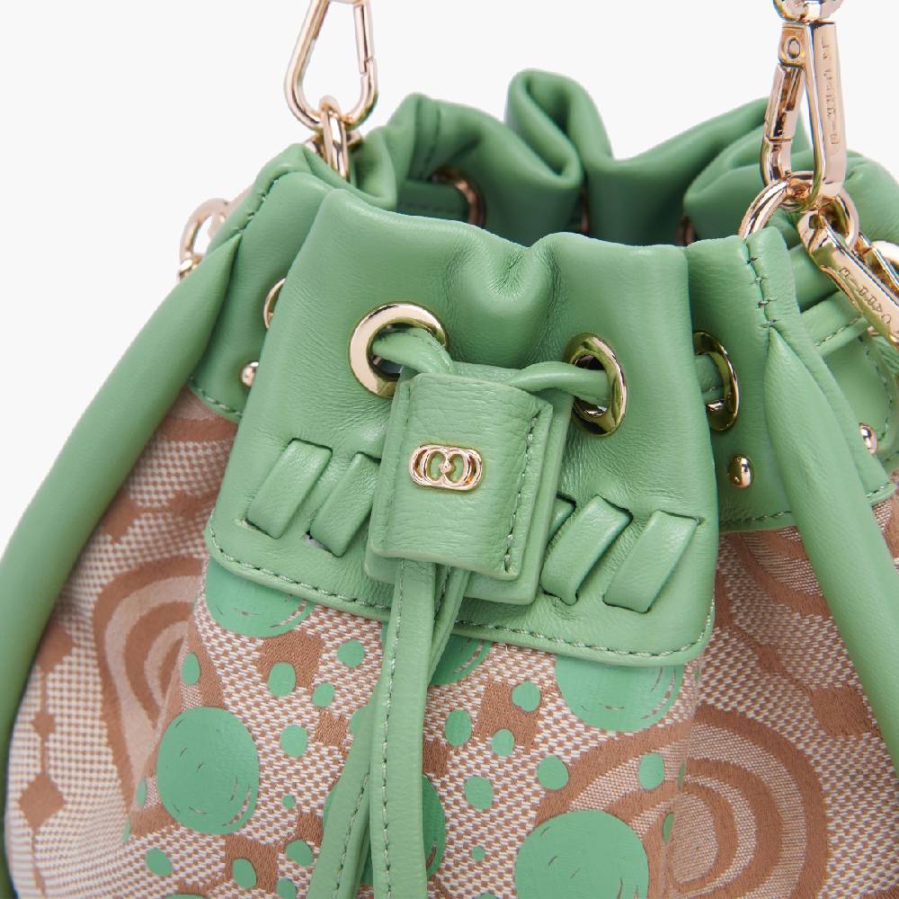 La Carrie SECCHIELLO MONOGRAM PISTACCHIO Nuova