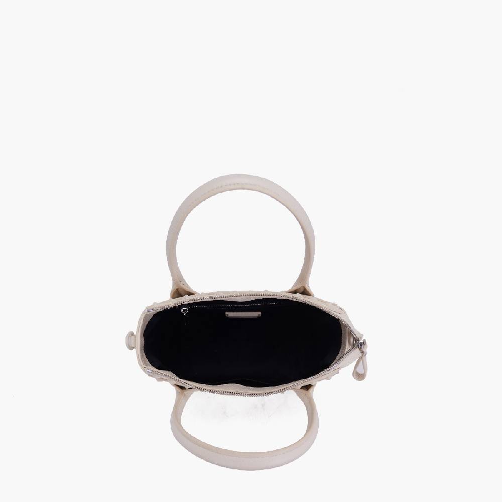 La Carrie MINI BORSA A MANO FRIVOLOUS IVORY Offerte