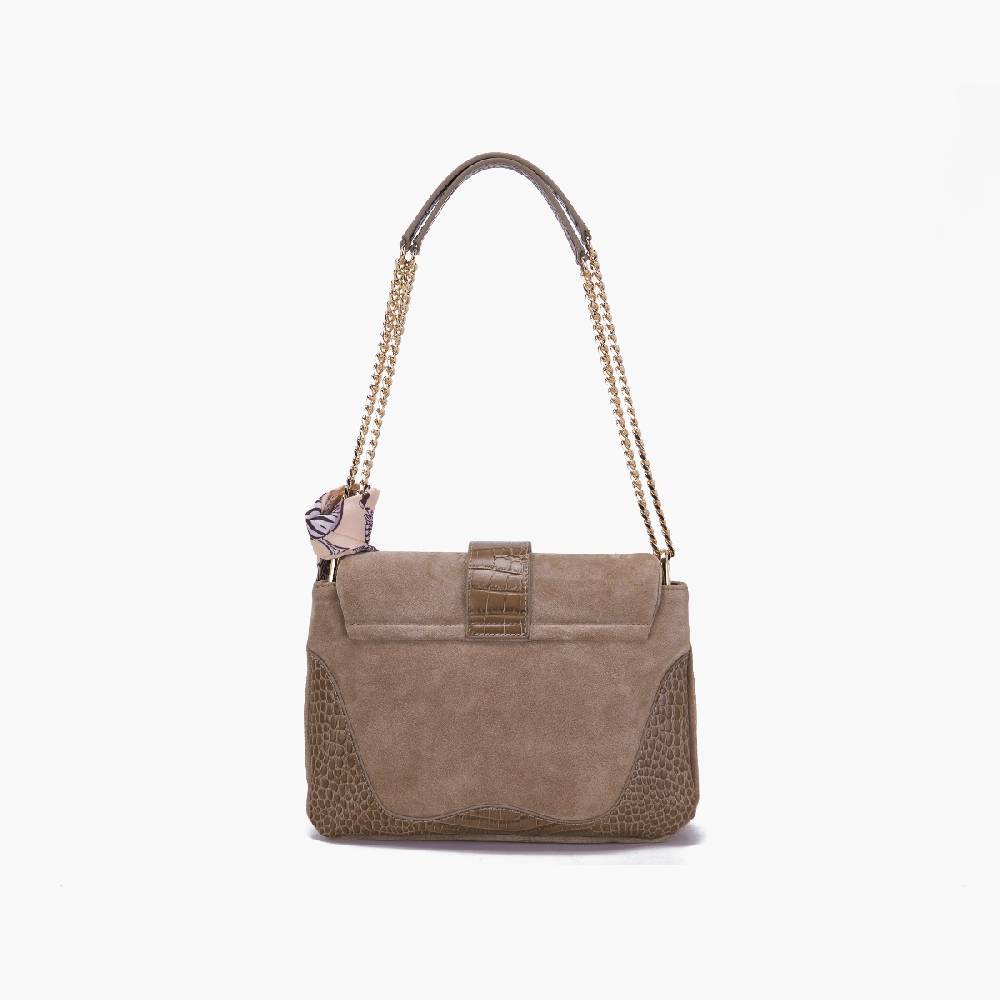 La Carrie BORSA A SPALLA TEMPEST TAUPE In Saldo
