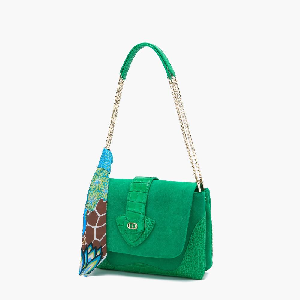 La Carrie BORSA A SPALLA TEMPEST GRASS Nuova