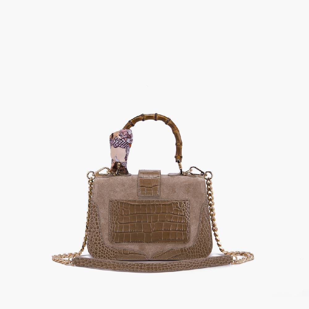 La Carrie BORSA A MANO TEMPEST TAUPE In Linea