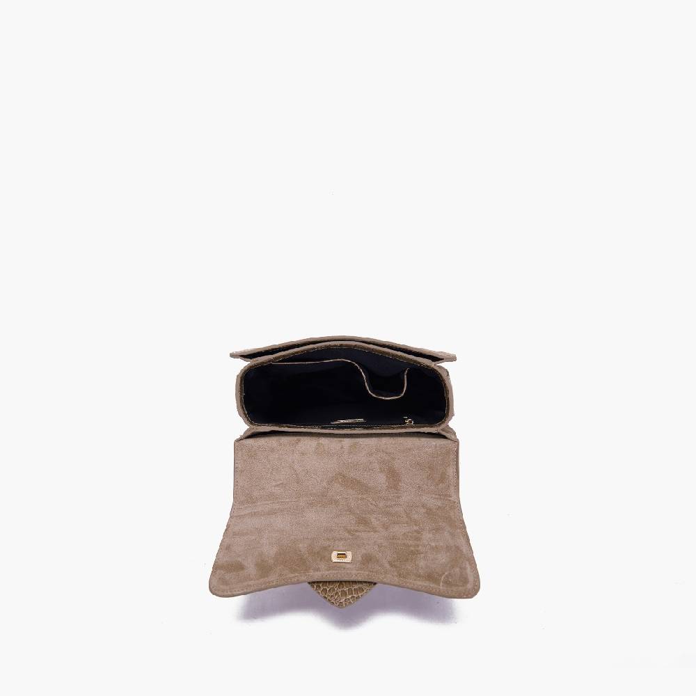 La Carrie BORSA A MANO TEMPEST TAUPE In Linea