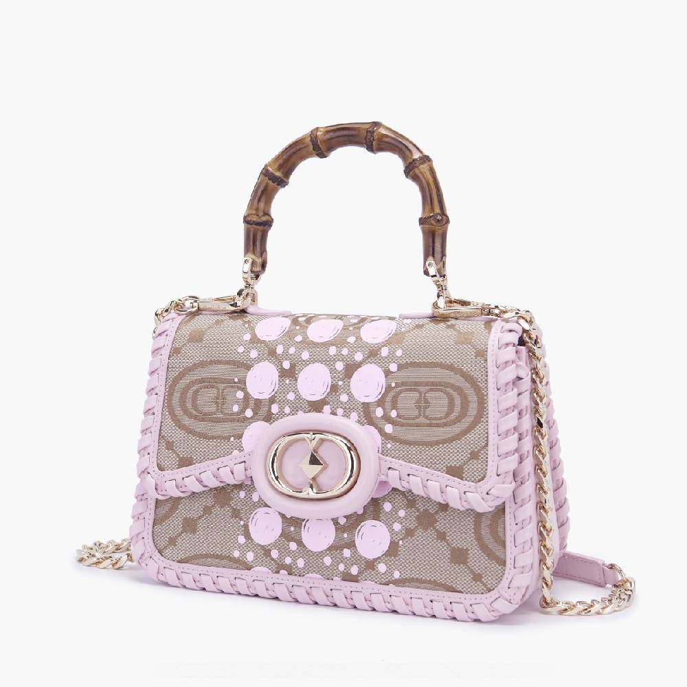 La Carrie BORSA A MANO MONOGRAM ROSA Vendita