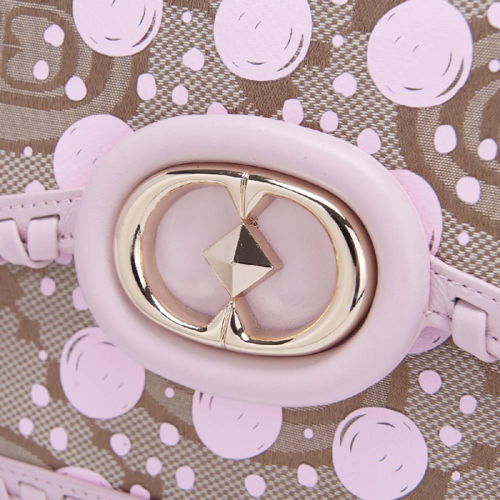 La Carrie BORSA A MANO MONOGRAM ROSA Vendita