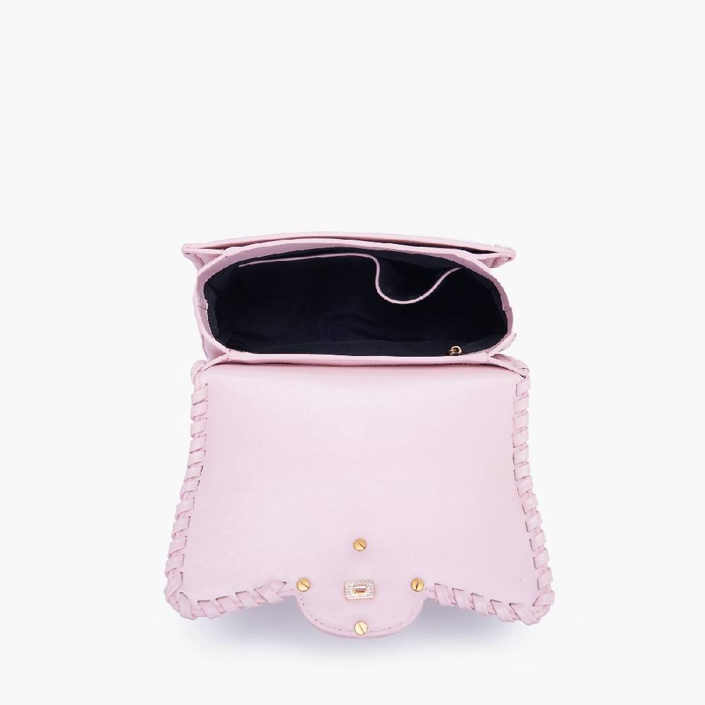 La Carrie BORSA A MANO MONOGRAM ROSA Vendita