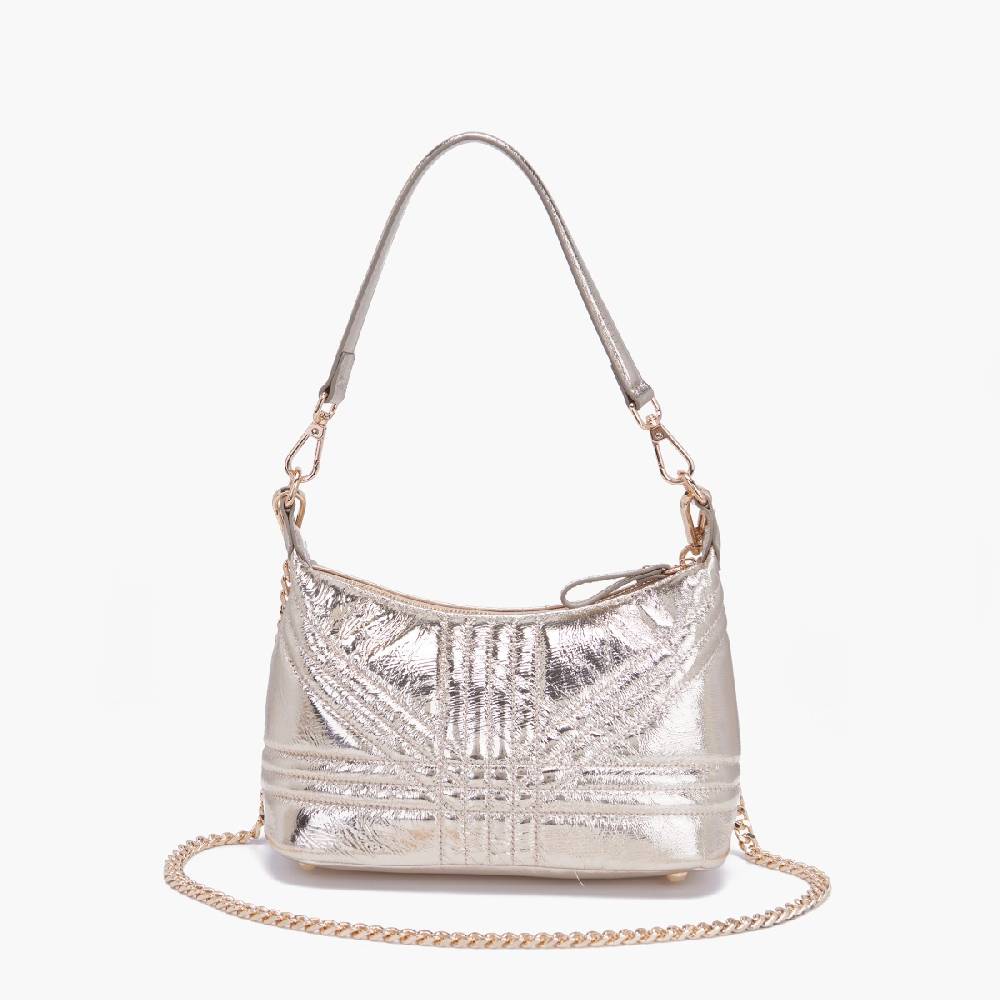 La Carrie MINI BORSA A SPALLA SHINY GOLD Pezzi Unici