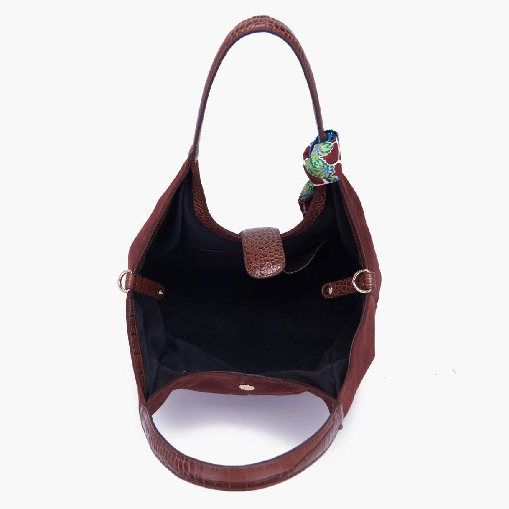 La Carrie BORSA SHOPPING TEMPEST BROWN Consegna Veloce
